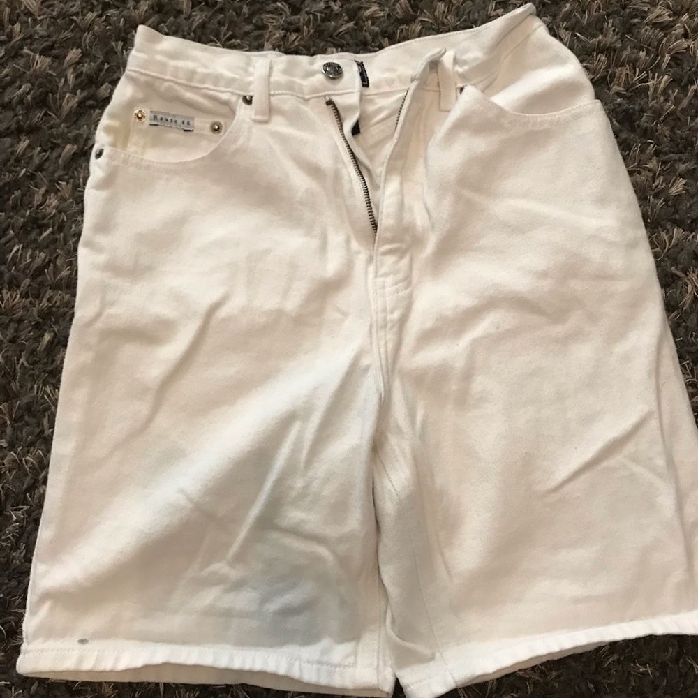 Vintage White Jean Shorts